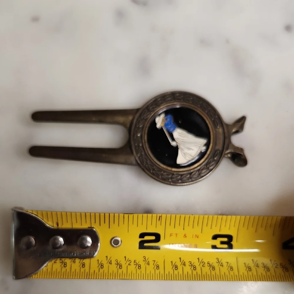 BronzeVintage Golf Divot Tool /Money Clip